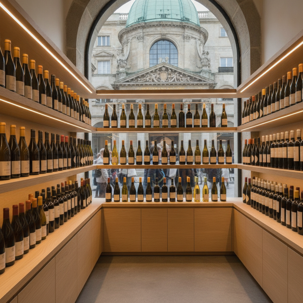A generic variety of wine bottles