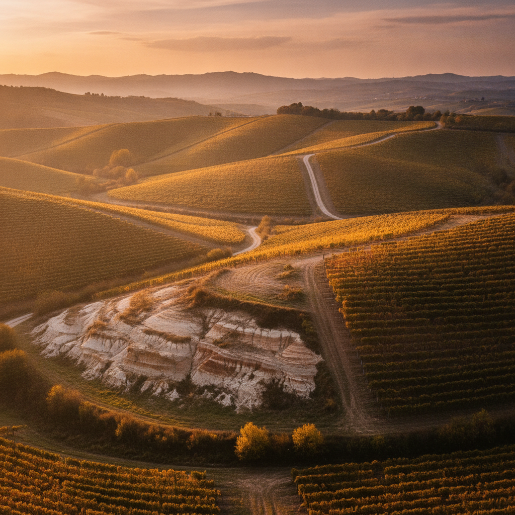 Rolling vineyards in Dolegna del Collio