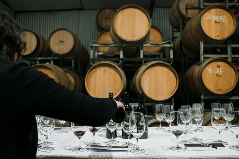 wine glass tasting cellar