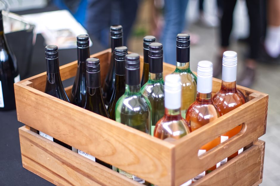 Wine bottles ready for online orders