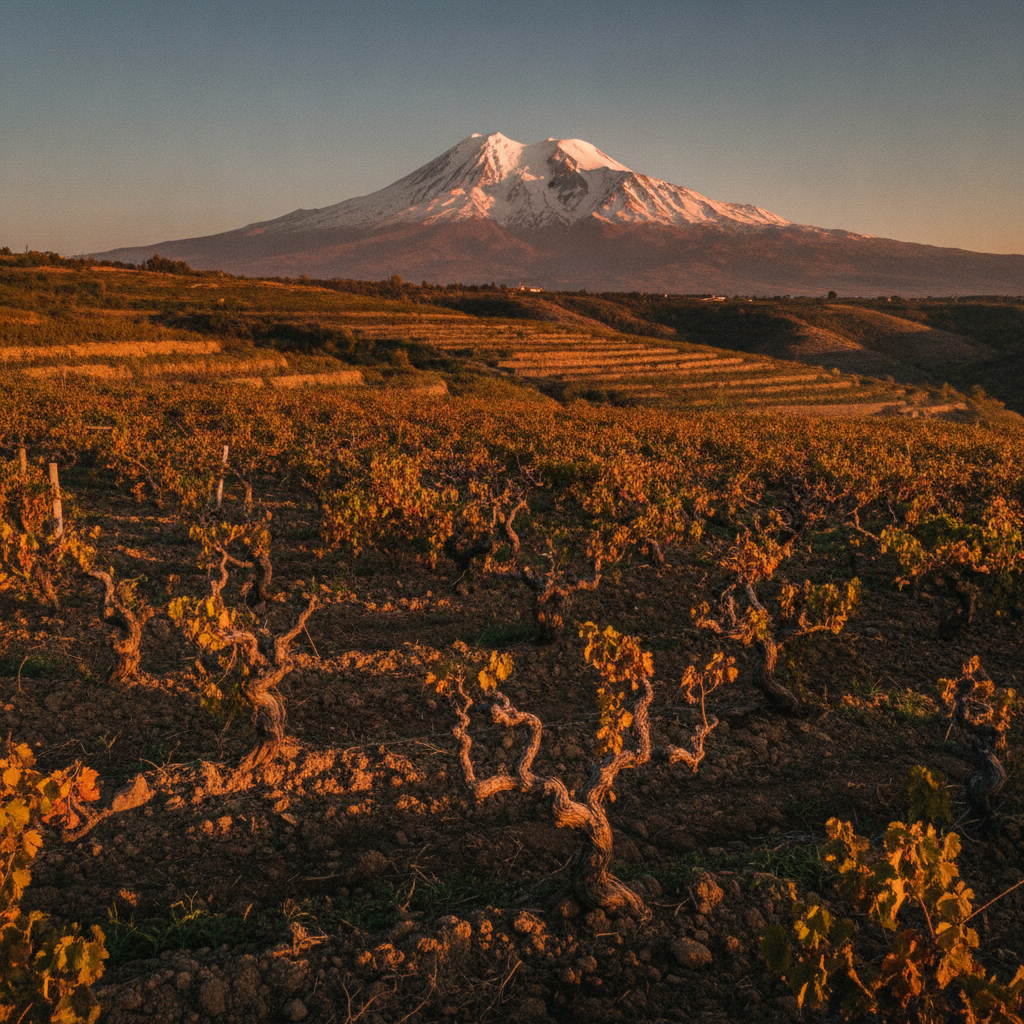 Ancient vineyards in the Ararat valley